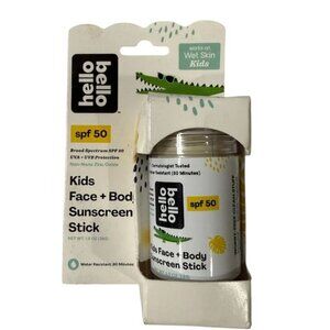 Hello Bello Kids Face + Body Sunscreen Stick SPF 50 1 Oz